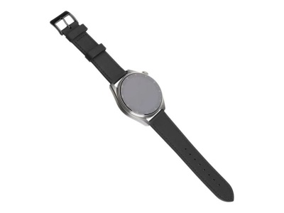Fixed | Leather Strap with Quick Release 20mm for Smartwatch | Black
