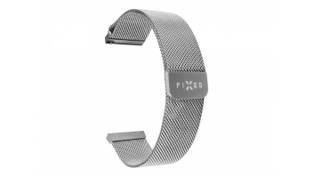 Fixed | Mesh Strap with Quick Release 22mm for Smartwatch | Silver