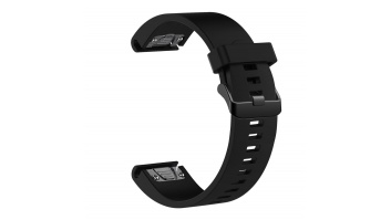 Fixed | Silicone Strap for Garmin QuickFit 20mm | Black