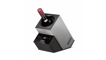Caso | Wine Cooler | WineCase Deluxe Inox | Bottles capacity 1 | Black/Silver