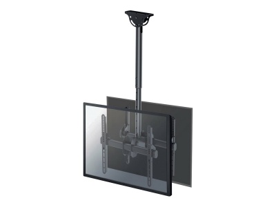Neomounts NM-C440DBLACK Dual monitor/TV mount ceiling | Adjustable Height, Rotate, Tilt, Swivel | 32-60 " | Maximum weight (capacity) 45 kg | Black