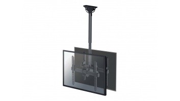 Neomounts NM-C440DBLACK Dual monitor/TV mount ceiling | Adjustable Height, Rotate, Tilt, Swivel | 32-60 " | Maximum weight (capacity) 45 kg | Black