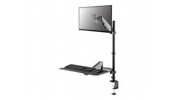Neomounts Desk Mount | DS90-325BL1 Sit-stand workstation desk | Adjustable Height, Rotate, Tilt, Swivel | 17-32 " | Maximum weight (capacity) 9 kg | Black
