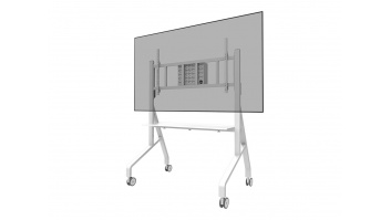 Neomounts Floor stand | FL50-575WH1 TV trolley | Adjustable Height | 65-110 " | Maximum weight (capacity) 125 kg | White