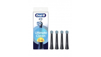 Oral-B | Replaceable toothbrush heads | iO UltimateClean | Heads | For adults | Number of brush heads included 4 | Black