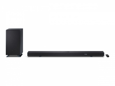 Sharp | 5.1.2 Dolby Atmos/DTS:X Soundbar with Wireless Subwoofer | HT-SBW55121(BK) | Bluetooth