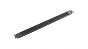 Lanberg 19" brush panel 1U | AK-1101-B | Black