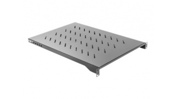 Lanberg 19" fixed shelf 1U/483x700mm, max load capacity up to 15kg | AK-1010-B | Black