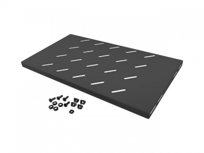 Lanberg 19" fixed shelf 1U/486x270mm, max load capacity up to 120kg | AK-1001-B | Black