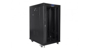 Lanberg | Rack cabinet 19" free-standing 22U/800x1000 (flat pack) with glass door | FF01-8022-12BL | Black