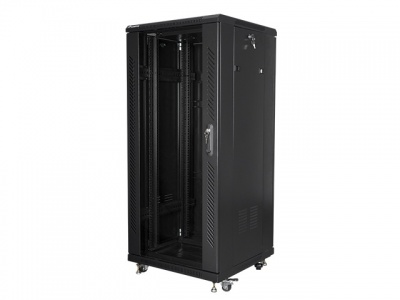 Lanberg | Rack cabinet 19" free-standing 27U/600x600 (flat pack) | FF01-6627-12B | Black