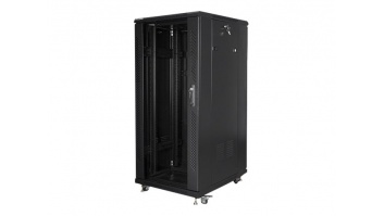 Lanberg | Rack cabinet 19" free-standing 27U/600x800 (flat pack) | FF01-6827-12B | Black