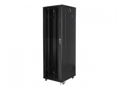 Lanberg | Rack cabinet 19" free-standing 42U/600x1000 (flat pack) with mesh door lCD V2 | FF01-6042-23BL | Black