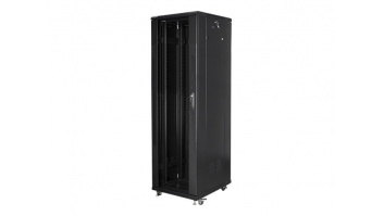 Lanberg | Rack cabinet 19" free-standing 42U/600x1000 (flat pack) with mesh door lCD V2 | FF01-6042-23BL | Black