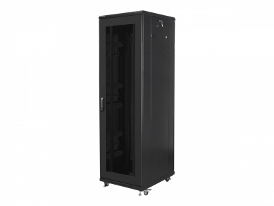 Lanberg | Rack cabinet 19" free-standing 42U/600x800 (flat pack) with mesh door | FF01-6842-23B | Black