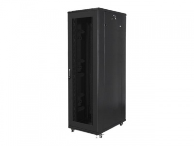 Lanberg | Rack cabinet 19" free-standing 42U/800x1000 (flat pack) with mesh door | FF01-8042-23B | Black