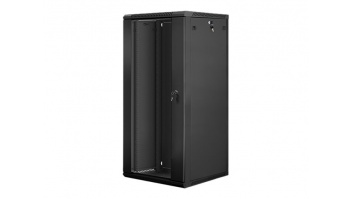 Lanberg | Rack cabinet 19" wall-mount 27U/600x600 (flat pack) | WF01-6627-10B | Black