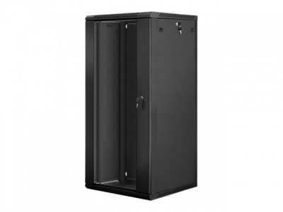 Lanberg | Rack cabinet 19" wall-mount 27U/600x600 (flat pack) | WF01-6627-10B | Black