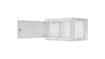 Lanberg | Rack cabinet 19" wall-mount 6U/600x450 for self-assembly with metal door (flat pack) | WF01-6406-00S | Grey
