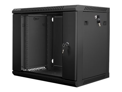 Lanberg | Rack cabinet 19" wall-mount 9U/600x450 (flat pack) | WF01-6409-10B | Black