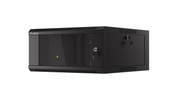 Lanberg | Rack cabinet 19" wall-mounted 4U 600 fast assembly (flat pack) | WFFA-5604-10B | Black