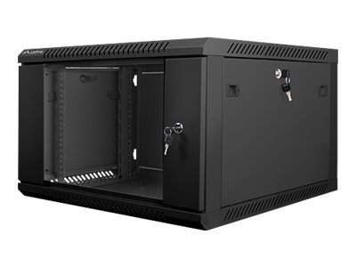 Lanberg | Rack cabinet 19" wall-mount 6U/600x600 (flat pack) | WF01-6606-10B | Black