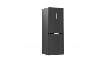 Whirlpool Refrigerator | WHK 26362 XBR4E | Energy efficiency class E | Free standing | Combi | Height 186.5 cm | No Frost system | Fridge net capacity 201 L | Freezer net capacity 106 L | Display | 37 dB | Black