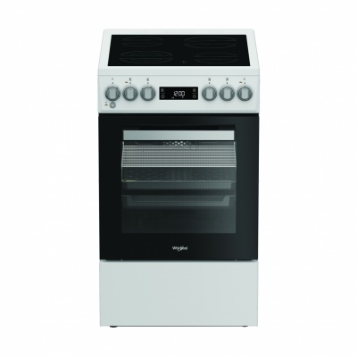 Whirlpool Cooker | Whirlpool | Hob type Vitroceramic | Oven type Electric | White | Width 50 cm | Depth 60 cm | 60 L
