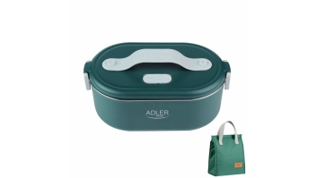 Adler | Electric lunch box with thermal bag | AD 4522 | 0.8 L | Plastic/Stainless steel | Green | Lid included