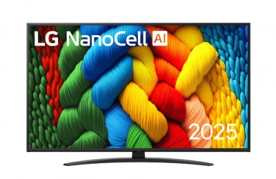 LG 50NANO81A3A | 50 | Smart TV | webOS 25 | UHD | Black