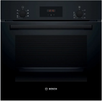Bosch Oven | HBF133BA1 | 66 L | Electric | EcoClean | Knobs | Height 59.5 cm | Width 59.4 cm | Black