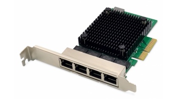 Digitus DN-10136 4-Port RJ45 RTL8125B, 2.5 GBits Server NIC