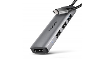 AXAGON USB-C 5Gbps STARTER 4in1 Hub | HMC-H3A