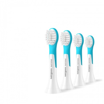 Philips | Toothbrush Heads | HX6034/90 Sonicare For Kids3+ | Heads | For children | Number of brush heads included 4 | White/Blue