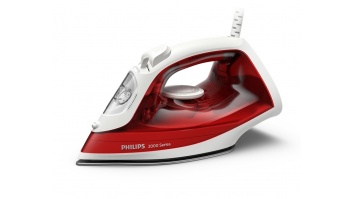 Philips Steam Iron | DST2010/40 2000 Series | Steam Iron | 2000 W | Water tank capacity 250 ml | Continuous steam 25 g/min | Steam boost performance 100 g/min | Red