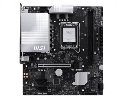 MSI PRO H810M-B | Processor family Intel H810 | Processor socket LGA1851 | DDR5 | Supported hard disk drive interfaces SATA, M.2 | Number of SATA connectors 4
