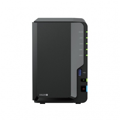 Synology DiskStation | DS225+ | Intel Celeron | J4125 | 2 GB | DDR4 | Black