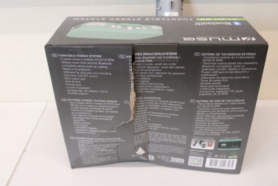 SALE OUT. Muse Turntable Stereo System | MT-201WG | Turntable Stereo System | USB port | DAMAGED PACKAGING, DAMAGED MUSIC BOX, BROKEN HINGE | AUX in