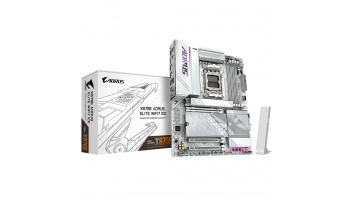 Gigabyte X870E AORUS ELITE WIFI7 ICE | Processor family AMD | Processor socket AM5 | DDR5 | Supported hard disk drive interfaces SATA, M.2 | Number of SATA connectors 4