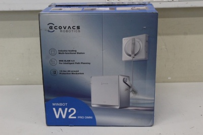 SALE OUT. Ecovacs WINBOT W2 PRO OMNI | Corded | 5500 Pa | White | USED, DIRTY