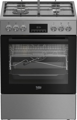BEKO Cooker | FBMA61330GXDT | Hob type Gas | Oven type Electric | Stainless Steel | Width 60 cm | Grilling | LED | Depth 60 cm | 72 L