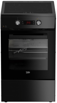 BEKO Cooker | FSM59305BDT | Hob type Induction | Oven type Electric | Black | Width 50 cm | Grilling | Depth 60 cm | 60 L