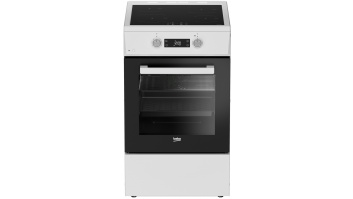 BEKO Cooker | FSM59305WDT | Hob type Induction | Oven type Electric | White | Width 50 cm | Grilling | Depth 60 cm | 60 L