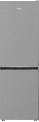 BEKO Refrigerator | B1RCNA364XB | Energy efficiency class E | Free standing | Combi | Height 186.5 cm | No Frost system | Fridge net capacity 210 L | Freezer net capacity 106 L | 37 dB | Grey