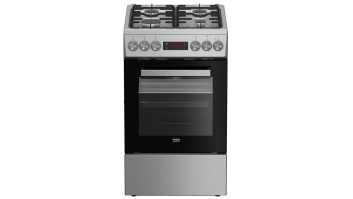 BEKO Cooker | FSM52321DXDT | Hob type Gas | Oven type Electric | Stainless Steel | Width 50 cm | Grilling | Depth 60 cm | 60 L