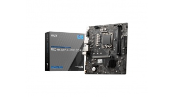 MSI PRO H610M-G WIFI DDR4 | Processor family Intel | Processor socket LGA1700 | DDR4 | Supported hard disk drive interfaces SATA, M.2 | Number of SATA connectors 4