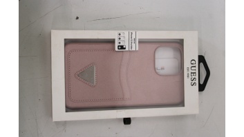SALE OUT. Guess GUHCP13XPSATPP iPhone 13 Pro Max 6,7" różowy/pink hardcase SaffianoTriangle Logo Cardslot DIRTY PACKAGING | SALE OUT. SALE OUT. GUESS DIRTY PACKAGING