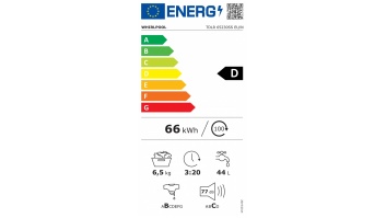 Whirlpool Washing Machine | TDLR 65230SS EU/N | Energy efficiency class D | Top loading | Washing capacity 6.5 kg | 1200 RPM | Depth 60 cm | Width 40 cm | Display | LED | White