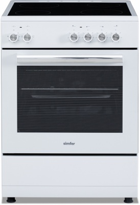 Simfer Oven | 6043SEDBB | 62 L | Electric | Manual | Mechanical control | Height 90 cm | Width 60 cm | White