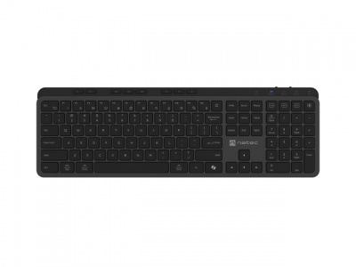 Natec Keyboard, Medusa, US Layout, X- Scissors Slim, Wireless, Black | Natec